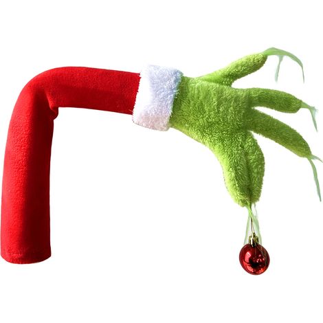 Décoration de Noël Grinch - Bras d'Elfe Ornement Amusant pour Sapin