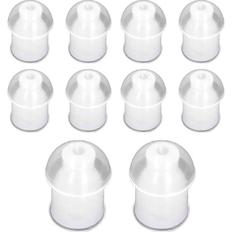 10 Pièces Bouchons d'Oreille en Silicone Souple pour Casque de Communication, Embouts Remplaçables