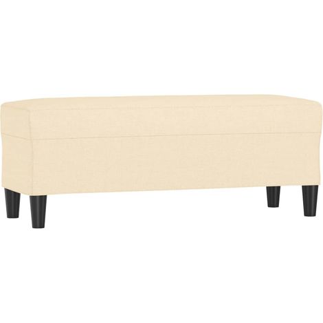 Banc Crème 100x35x41 cm Tissu CFW531525 (1/5)