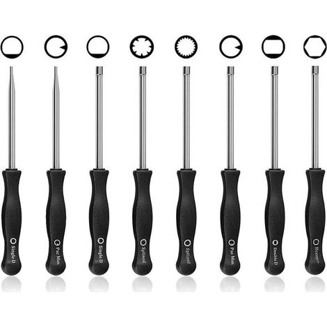 8PCS Tournevis de Carburateur Différents, Ensemble d'Outils de Réglage du Carburateur Réglage du Carburateur pour Moteurs 2 Temps (1/5)