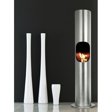 Chimenea de bioetanol Portofino Gris Metalizado - 2kW (1/3)