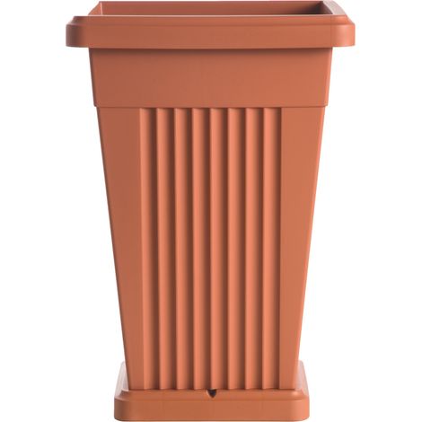 Bama VASO PIRAMIDE Col. Terracotta cm. 40x40x59 h (1/3)