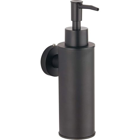 Savon distribué BGL en acier inoxydable noir rond 304, fixer au mur, pour la cuisine et la salle de bain. (1/5)