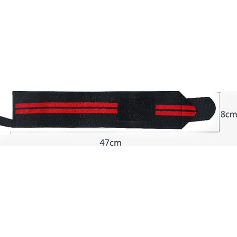 Stück Handgelenkbandage für Gewichtheben mit Daumenstütze, Handgelenkbandage für Fitnessstudios (schwarz & rot) (1/5)