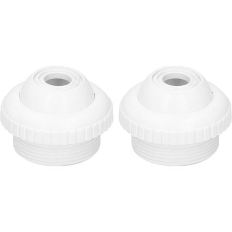 2 Pièces Buse de Retour Rotative 1.5 Pouces Fileté Mâle pour Spa Piscine Massage