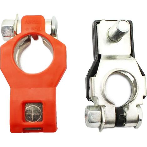 Clip di collegamento per batteria auto da 1/2", terminale batteria in rame puro stagnato, ricambi auto professionali.