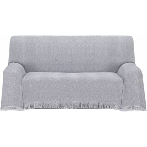 Housse Couvre-lit Multifonction, Toucher Extra Doux, 180 x 260 cm, pour canapé ou lit Gris (1/5)