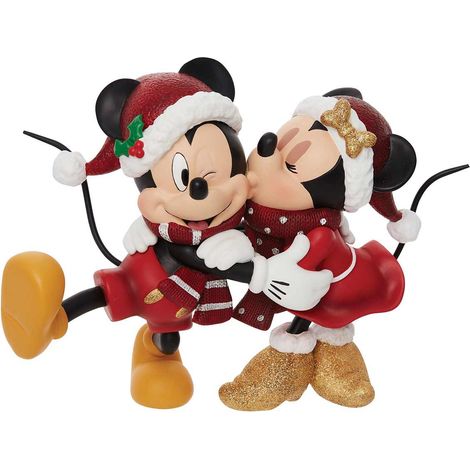 Figurine de Collection Mickey et Minnie Noël (1/3)
