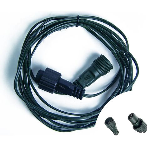 Cavo prolunga 10 metri verde per catena di luci e tende luminose Led di Natale Wisdom (1/4)