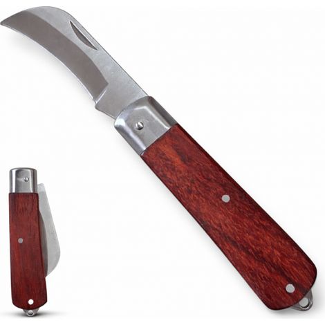 Coltello da Innesto a Roncola Lama Curva 6cm per Potatura e Giardinaggio 313002