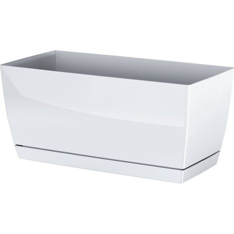 COUBI DUPP240 Blumentopf mit Untersetzer  Weiß