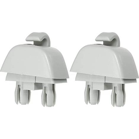 Deux clips gris 6R0857561 adaptés aux Volkswagen Passat, Audi A6, A7 et A8. (1/4)