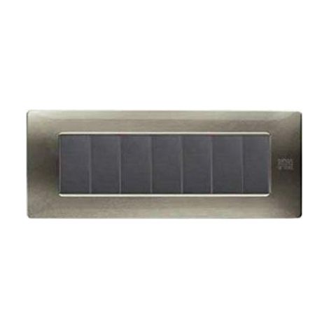 Placca in tecnopolimero, titanio, 7 moduli nea flexa urmet 11807.tt