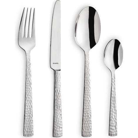 Amefa Felicity Servizio di Posate 24 Pezzi per 6 Persone, Acciaio Inossidabile, Inox (1/5)