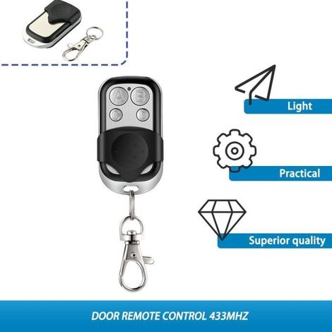 Télécommande Universelle Portail Garage Alarme à Porte-clé N