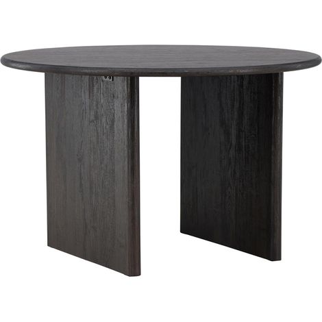 Table à Manger Ronde "Bjorholmen" 120cm Noir