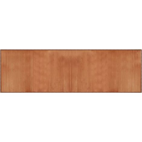 Tapis rectangulaire marron 60x200 bambou (1/5)