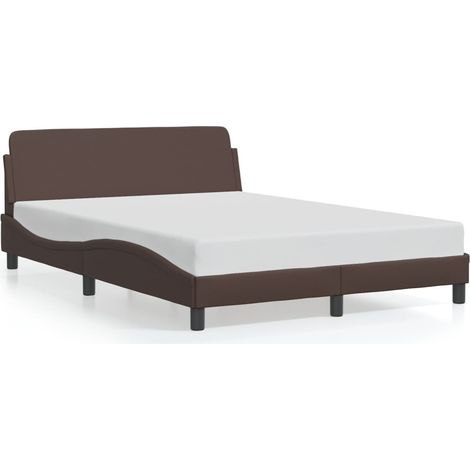 Bettgestell "Dover" Braun 120x200 cm Kunstleder vidaXL (1/5)