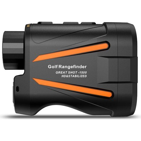 Télémètre laser avec précision de 1800 m, zoom optique 6x, noir