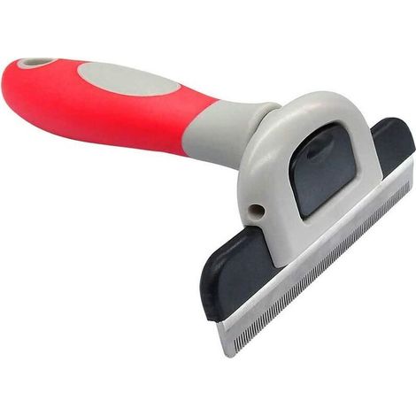 The Pet Comb Brush Includes Accessories for Long or Short Hair for Dogs and Cats, Ideal for Unlocking the Deshedding Tool (Red 100mm) (1/5)