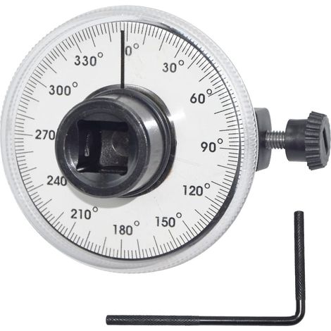 Jauge de couple angulaire 1,27 cm, entraînement 360 degrés, jeu de clés de compteur de couple réglable (1/4)