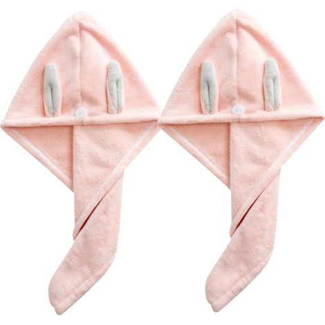 Piece Microfiber Hair Scarf Quick Drying Bath Cap Bath Towel