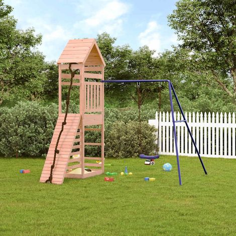 vidaXL Parque infantil de exterior madera maciza Douglas (1/5)