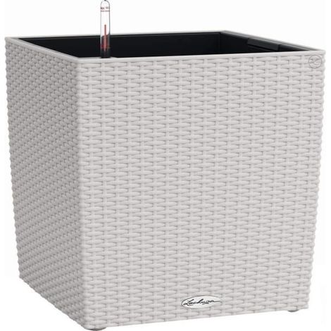LECHUZA CUBE Cottage 50 Komplettset lichtgrau (1/5)