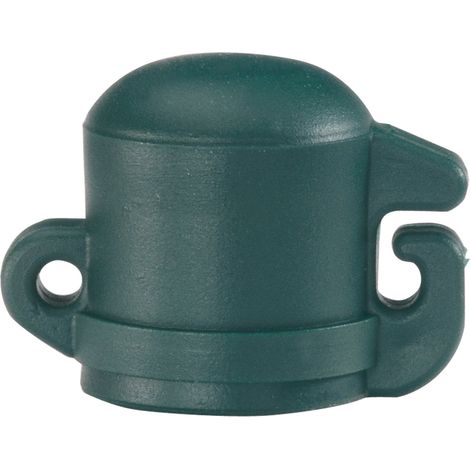 Gah-Alberts 654788 - Cappuccio per pali universali lisci, in plastica, in sacchetto di plastica, per pali da 16 mm di diametro, 10 pezzi, colore: Verde [Importato da UE]