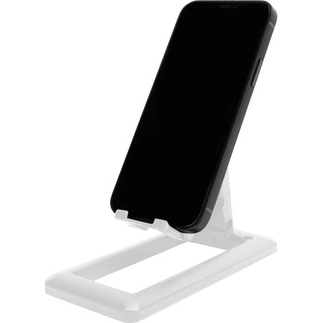 Soporte de escritorio plegable Soporte universal portátil para teléfono y tablet Color: Blanco (1/5)