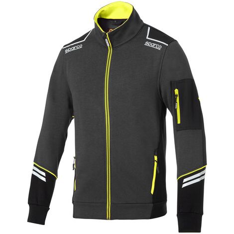 SPARCO FELPA ALABAMA GREY YELLOW TG XL- 1,0 pz