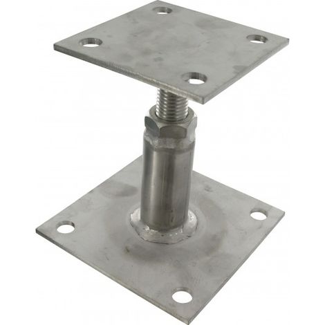 INOX-Pfostenfuß verstellbar von 100 bis 130 mm PPRIX - SIMPSON (1/3)