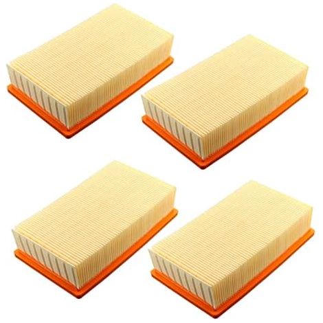 4 Stück Filter für Hilti VC 20 U VC 40 U UM (LF 4) Staubsauger Karcher NT25 NT35 NT45 Flachluftfilter Lamellenfilter/Bodenstaubsauger/Waschsauger/Roboterstaubsauger (1/5)