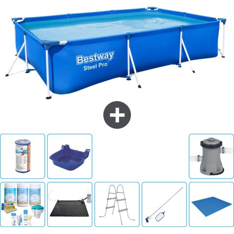 Bestway Piscina Bestway Steel Pro Rettangolare - 300x201x66 cm - 7-pezzi  S22082 (1/5)