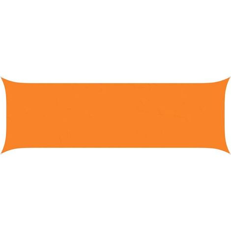 Voile d'ombrage orange 6 x 2 mètres 100 % polyester Oxford
