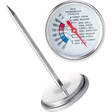 Amosfun Thermomètre Sonde sans Bavure à Viande en Acier (1/5)