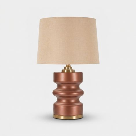 Lampada da tavolo in vetro e tessuto Rosenthal B (1/5)