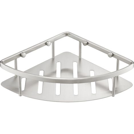 JTP Inox Corner Basket - Matt Stainless Steel (1/2)