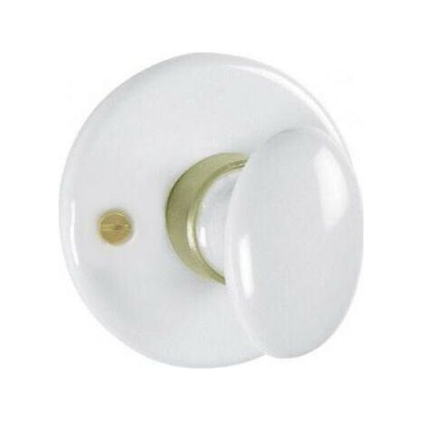 Porzellanrosette mit Knauf – Türgriff – Ø 50 mm – Eingangstürgriff – Moderne Ausführung für die Inneneinrichtung (1/5)