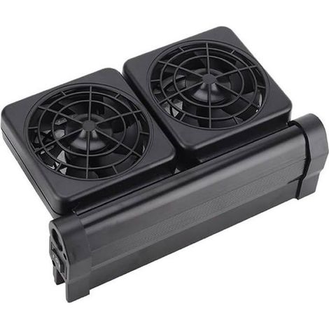 Refroidisseur Aquarium - Ventilateur Refroidissement Eau 12 V DC - 2 Unités - Réglable 2 Vitesses - Pour Aquarium Jusqu'à 1,2 cm d'Épaisseur (1/4)