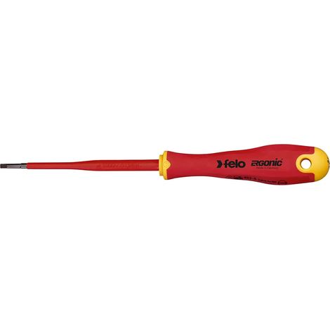 Cacciavite Felo ergonic vde e-slim piatto isolato precisione