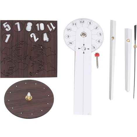 Horloge murale sans cadre, tête de cerf, effet 3D, autocollante, à monter soi-même, avec mouvement silencieux, idéale pour le salon, la chambre ou le bureau. (1/5)