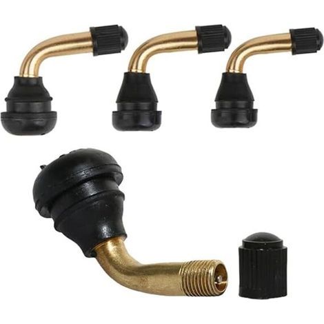 Valve coudée à 90 degrés en quatre parties. valve sans chambre à air. adaptée aux motos et aux véhicules électriques (1/5)
