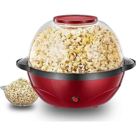 Machine à pop-corn, appareil à pop-corn de 3,8 litres, plaque antiadhésive, agitation électrique avec chauffe rapide. (1/5)
