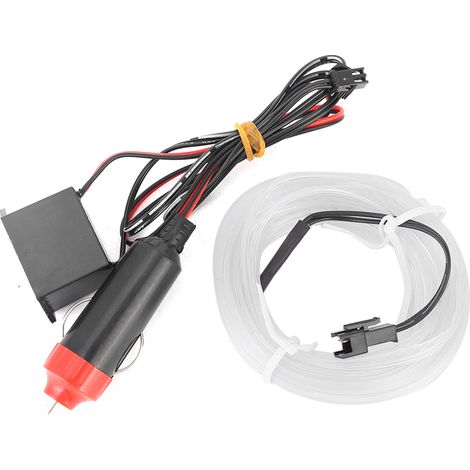 Ruban lumineux décoratif voiture intérieur LED EL lampe froide auto modification 5 mètres rouge (1/5)