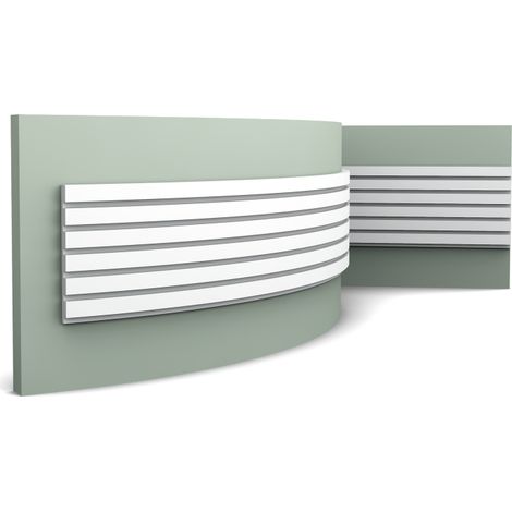 Carton complet de 6 éléments décoratifs Flexible W111F avec possibilités infinies - L200 x H 2 x l 25 cm - ORAC DECOR