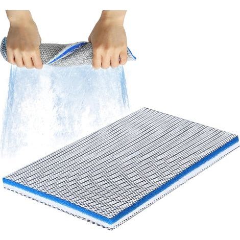 Ouate de filtration haute efficacité 8D pour aquarium, 40 x 30 x 2 cm, structure alvéolaire, mousse découpable pour aquariums et bassins (1/5)