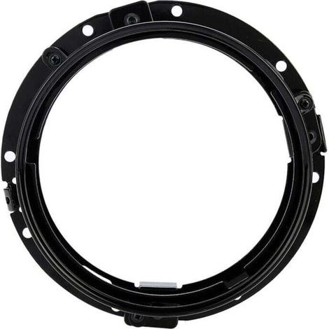 Soporte de montaje para faros delanteros de 7 pulgadas, anillo redondo para Jeep Wrangler (negro) (1/4)