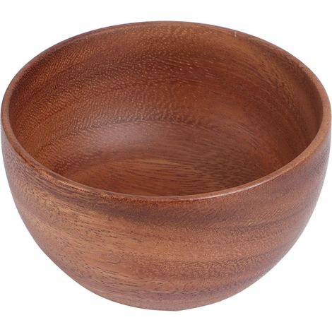 1 Bol en bois, grain naturel visible, surface lisse sans échardes, pour salon de thé, restaurant (1/5)