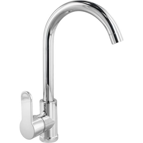 Robinet pour vasque chromé monocommande eau chaude/froide (1/5)